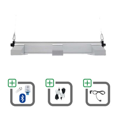SANlight EVO 3-80 15 200W Sparset mit Bluetooth-Dimmer + Netzkabel + Aufhängung - Grow Guru