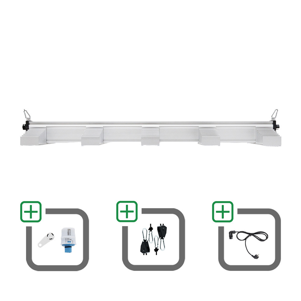 SANlight EVO 5-120 15 340W Sparset mit Magnet-Dimmer + Netzkabel + Aufhängung - Grow Guru