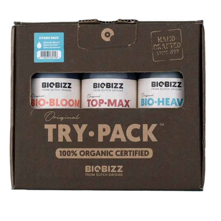 BioBizz TRY PACK Hydro 100% organisches Düngerset - Hanfjack
