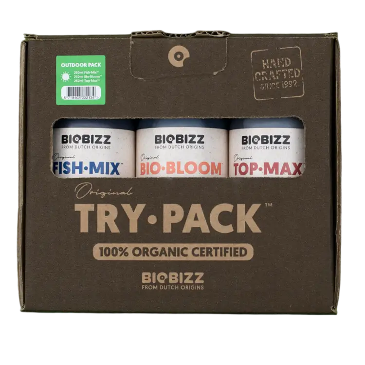 BioBizz TRY PACK Outdoor 100% organisches Düngerset - Hanfjack
